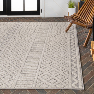 Ormond High-low Modern Trellis Geometric Area Rug